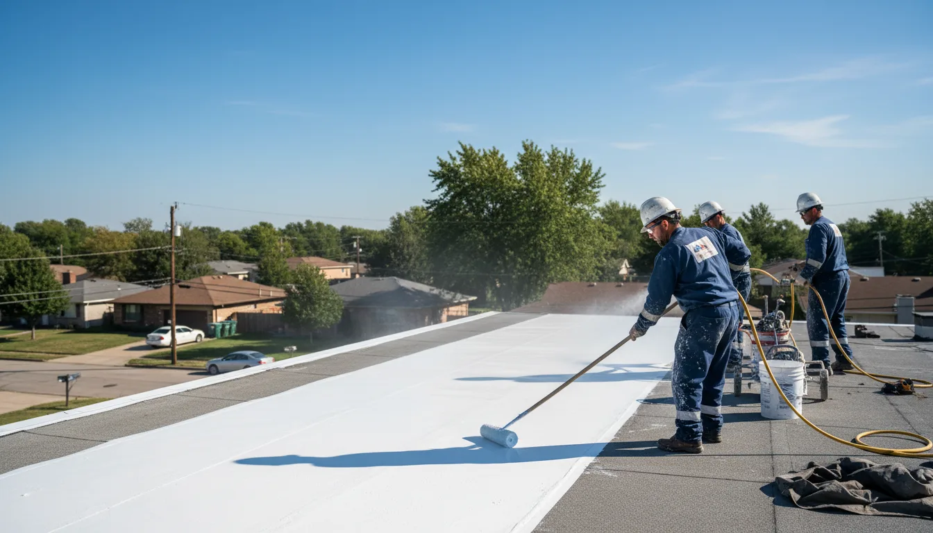 Commercial roof coating in Preston, IA near me